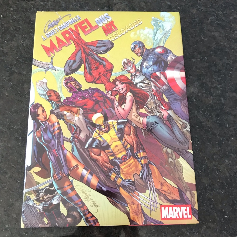 I Scott Campbell signed Marvelous Art Reloaded Comic Hardcover